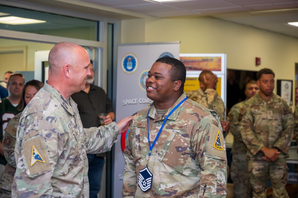SLDelta45's tweet image. Last week we celebrated our newest Master Sergeant selects at a release party centered on their well-deserved promotion to the Senior Non-Commissioned Officer tier.
More images are available on our Flickr: flickr.com/gp/185026006@N…