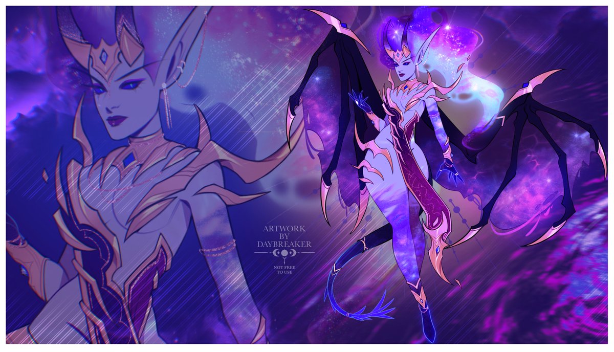 i have an auction in my DC channel! cosmic dragon lady 🌌
