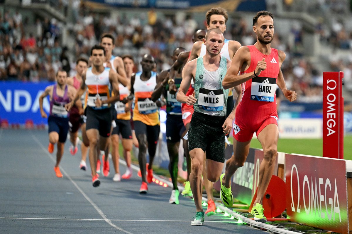 George Mills goes second on the UK 1500m all-time list ‼️

Just eight days after setting a British 5000m record in Oslo, Mills clocks a staggering 3:28.36 over 1500m in Paris ⚡️

His previous best was 3:30.95 and only Josh Kerr has now gone quicker in British history 🇬🇧