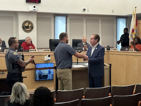 It was an honor to recognize DBPD Officer Mowery and Detective Cody. These two outstanding men represent the very best of law enforcement, leading with courage, integrity, and a deep commitment to our community. I was proud to thank them in person for their service and dedication