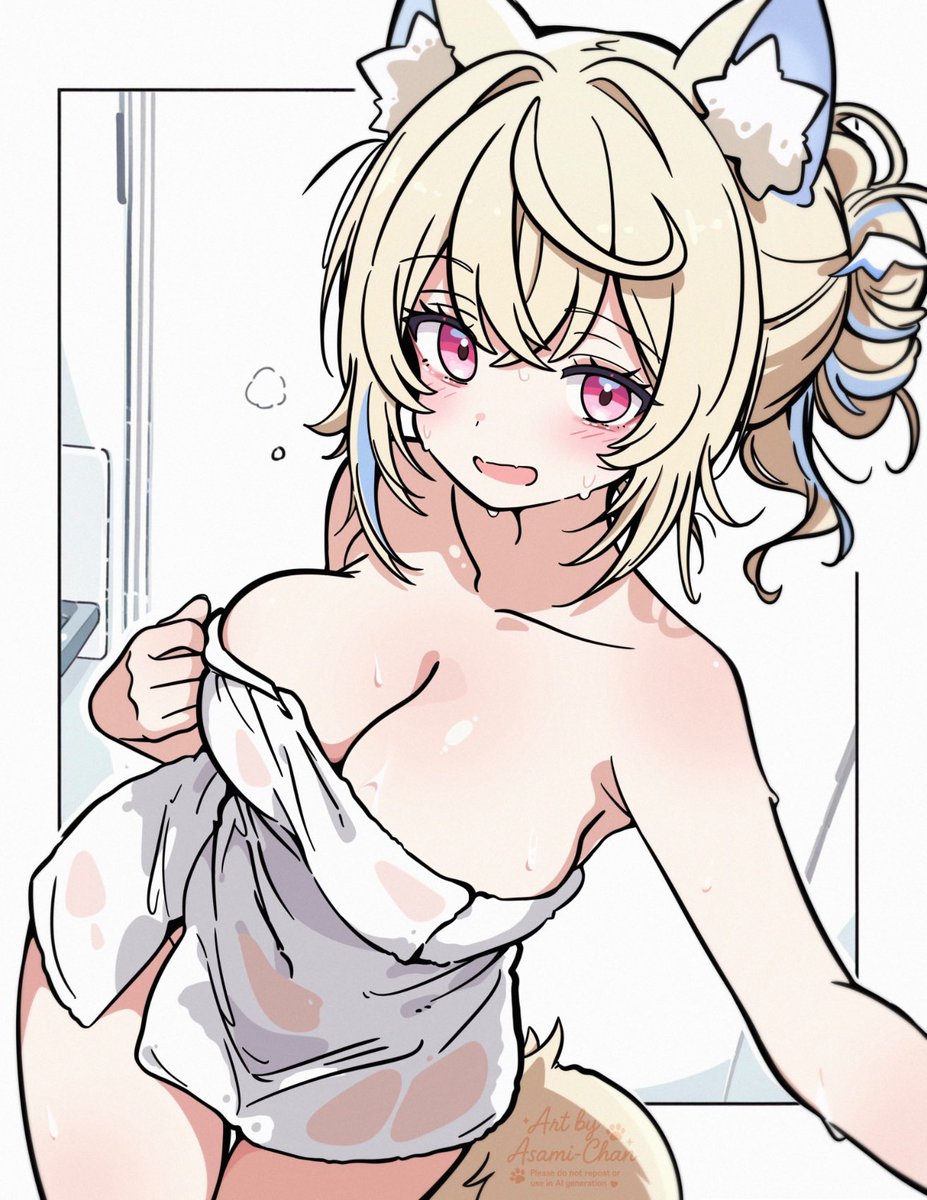 Asami-Chan 🥛 ᶻ 𝗓 𐰁 (@asamiarts) on Twitter photo Wet Fuwawa…💦
#FWMCpix Wet Fuwawa…💦
#FWMCpix