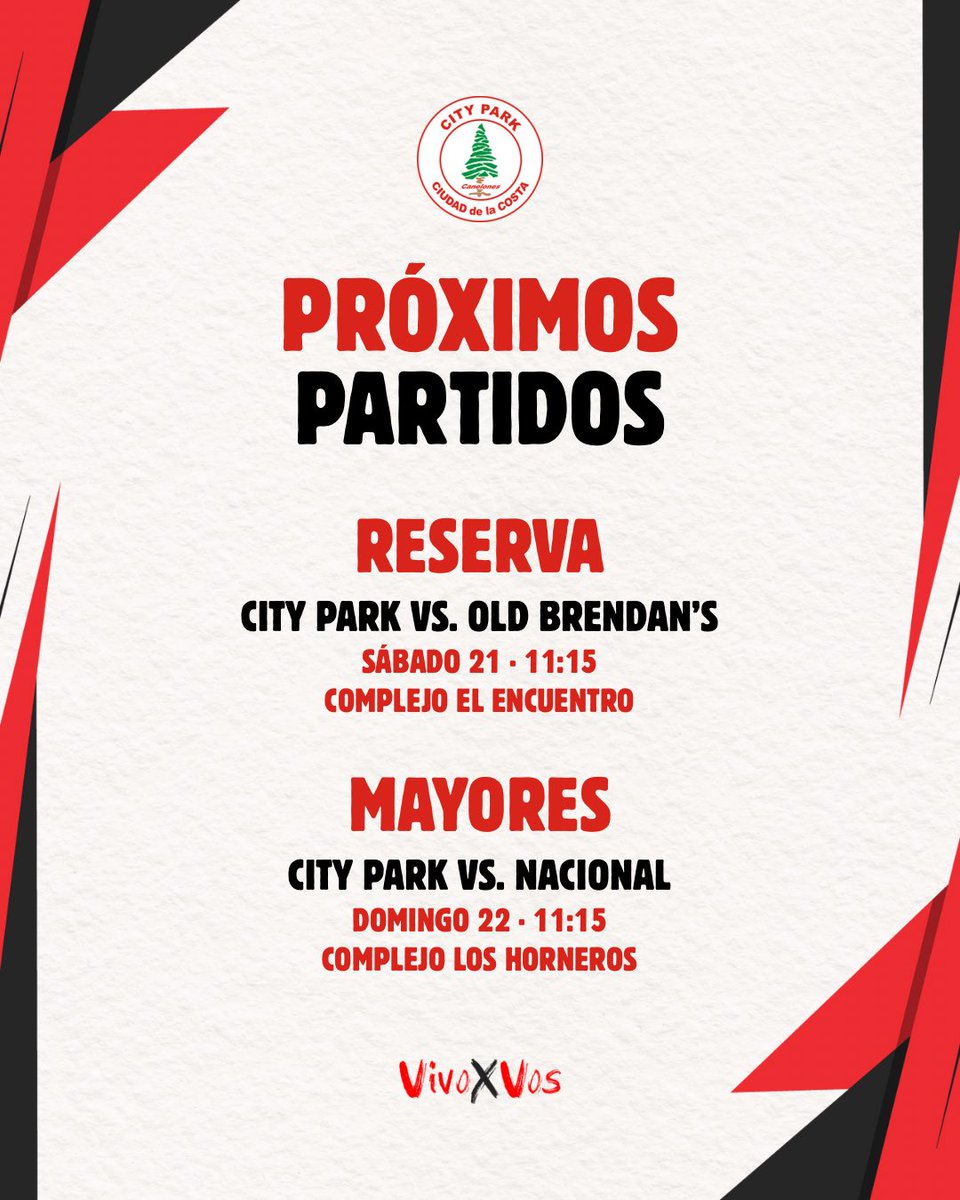 Club City Park (@clubcitypark) on Twitter photo โฝ๏ธ ๐๐๐๐, ๐๐๐๐!
Detalles de los partidos de una nueva fecha de <a href="/LUD_Oficial/">Liga Universitaria de Deportes</a>.
๐ฑ๐ง #VivoXVos โฝ๏ธ ๐๐๐๐, ๐๐๐๐!
Detalles de los partidos de una nueva fecha de <a href="/LUD_Oficial/">Liga Universitaria de Deportes</a>.
๐ฑ๐ง #VivoXVos