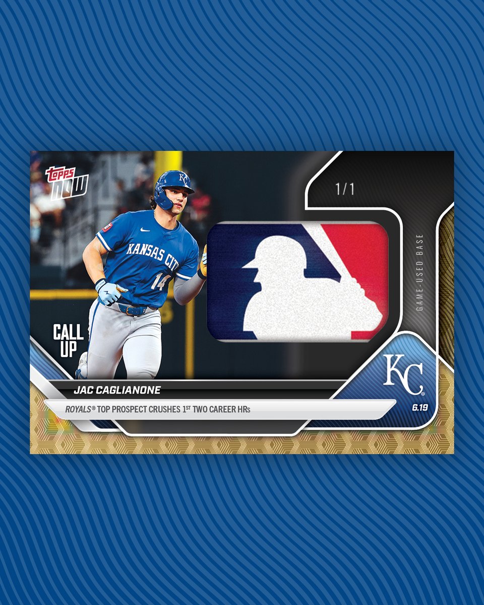 JUST IN: We've acquired a base from Jac Caglianone's 2-HR night and are putting it into trading cards 🔥