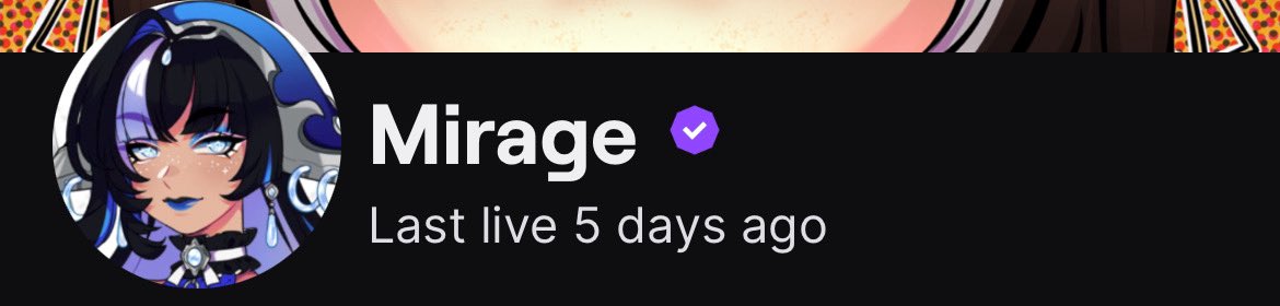 It’s done, I’m Mirage on Twitch now!
Once my laptop’s out of repair, we shall celebrate properly 🥂
I’ve got a good feeling about what’s coming next ✨