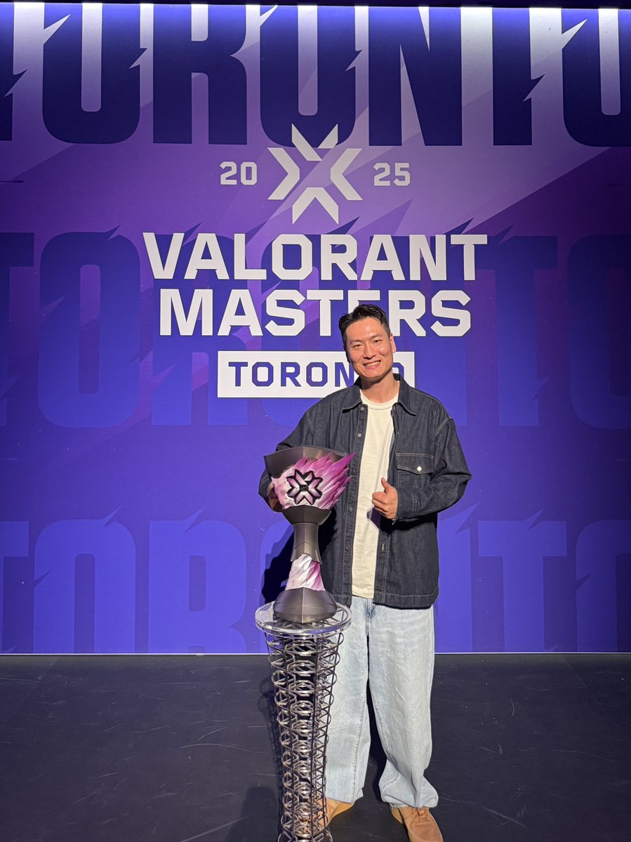 The trophy looks amazing! #VALORANTMasters