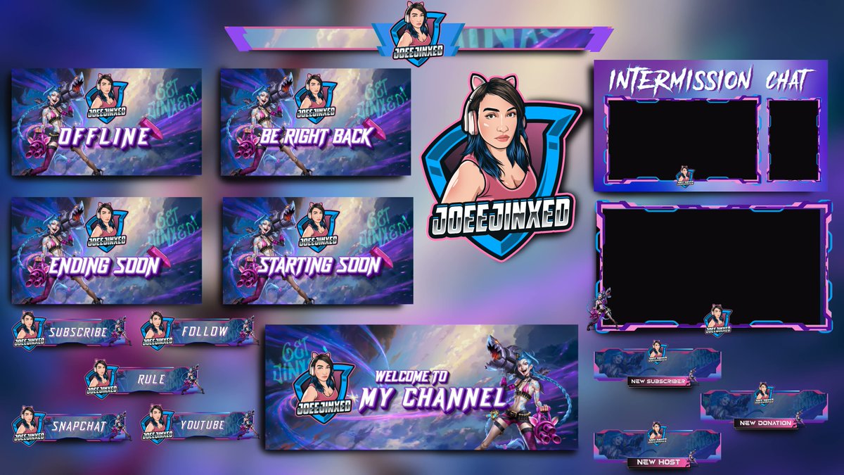 jennifercrafts_'s tweet image. Just cooked a full overlay package 🔥
includes static &amp;amp; animated overlays, screens, panels, alerts &amp;amp; more!
perfect for streamers who wanna level up their look &amp;lt;3
DM if u want one done~ :)

#OverlayPackage #TwitchOverlay #StreamerGraphics #AnimatedOverlay #OpenForComms
