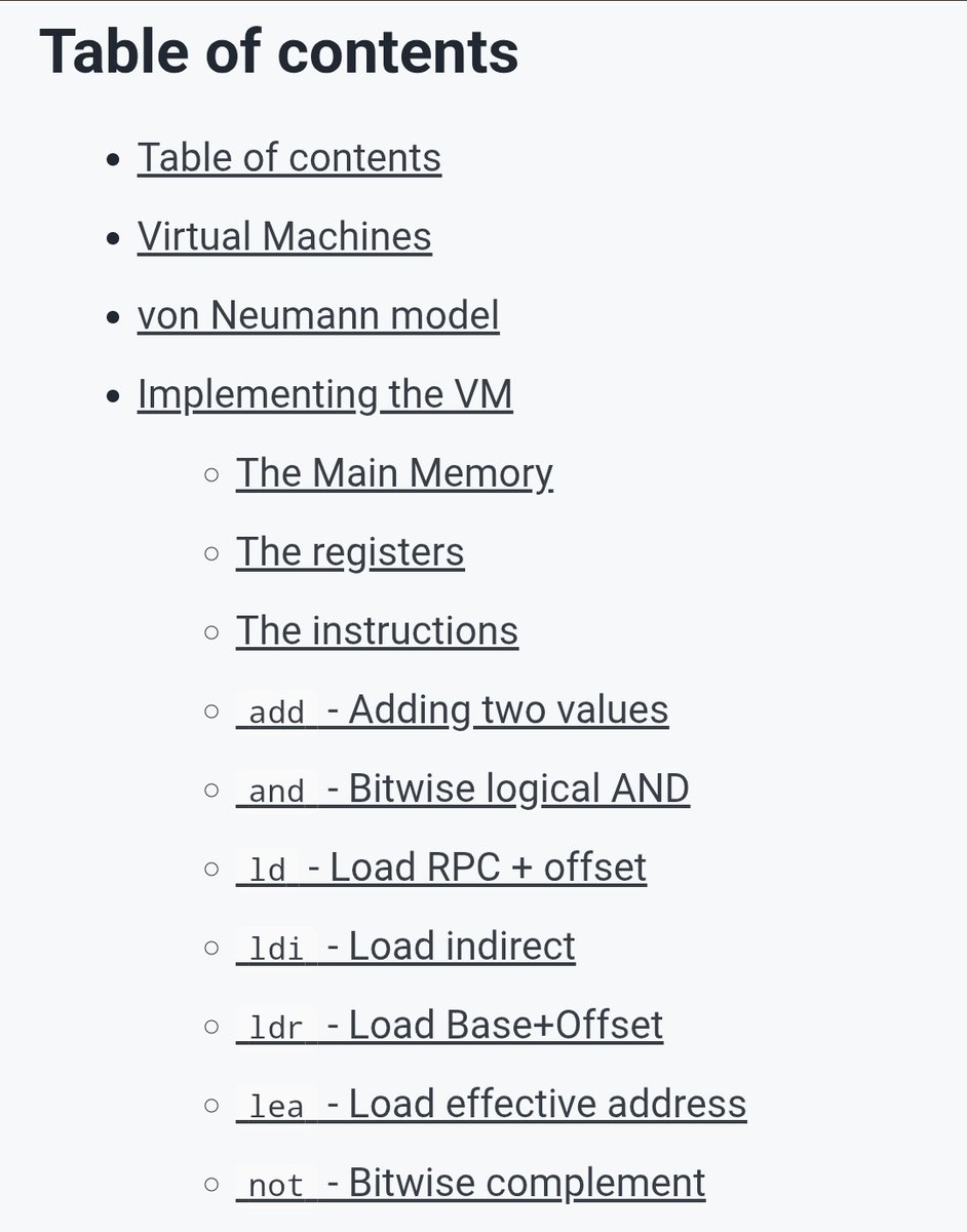 TrisH0x2A's tweet photo. Writing a simple 16 bit VM in less than 125 lines of C

learn how (some) virtual machines operate under the hood, by building register-based VM capable of interpreting and running a limited set of ASM instructions + some bonus programs to test

https://t.co/eHD9CmYuDD https://t.co/GC1MNMsnvi