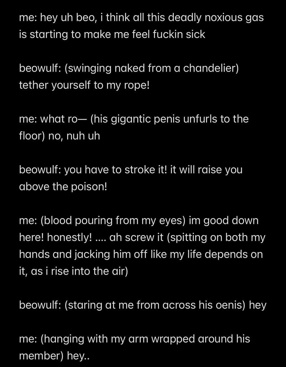 i wanted to make a tweet that was relevant and relatable, which also included beowulf. this is what i came up with