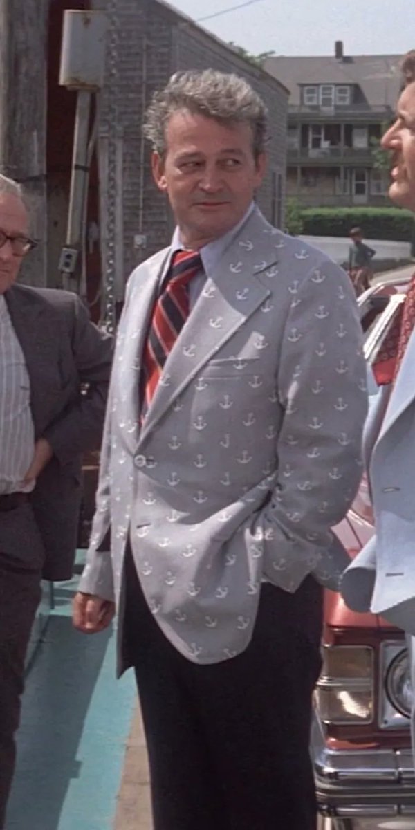 #jaws50thanniversary 

50 years ago today, one of the greatest movies of all time was released

Brilliantly directed by  Spielberg, superb musical score by Williams ,  perfect casting of Schneider, Shaw and Dreyfuss… and let’s not forget the star turn of Amity’s Mayor’s blazers