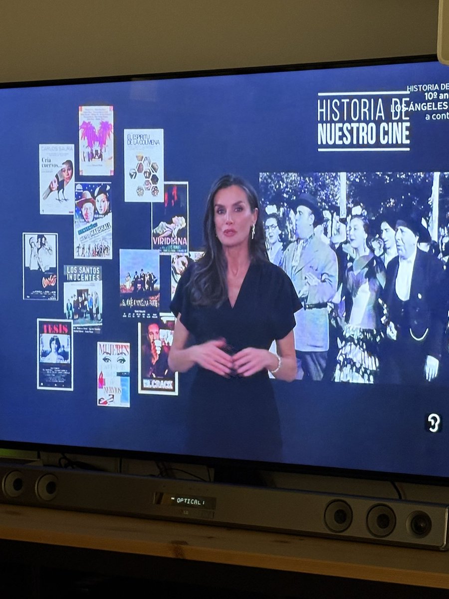Y ahora la reina en <a href="/la2_tve/">La 2</a>  dando paso a Historia de Nuestro cine…