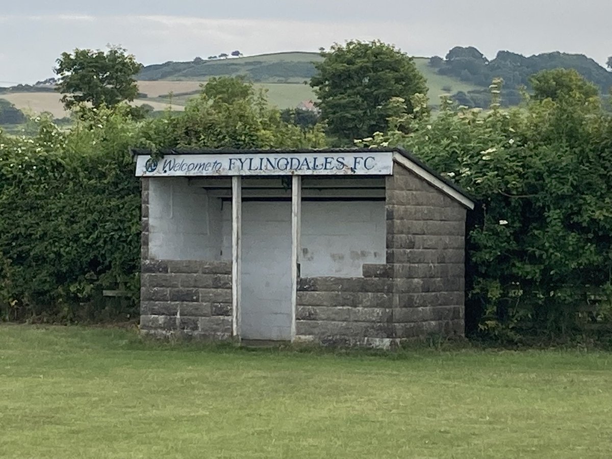 So, quite possibly the last cover I’ll ever stumble across! Fylingdales FC, near Robin Hoods Bay just south of Whitby. Sunday football until 2022, Google to find out the celebrity president.