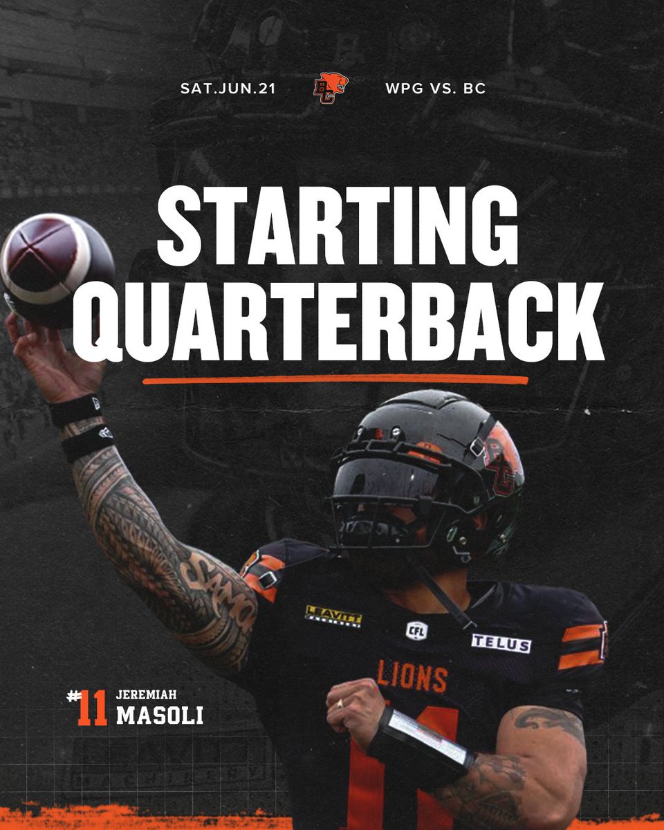 Let Masoli cook 🔥

#BCLions | #RoarAsOne