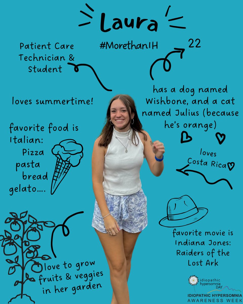Hypersomnia Fdn (@hypersomnianews) on Twitter photo Laura is #MoreThanIH.
She loves her willingness to ask for help or offer help to others.
This initiative is a collaboration with <a href="/IHAWeek/">IH Awareness Week</a>, led by Hypersomnolence Australia (<a href="/Hyper_Sleep/">Hypersomnolence Australia</a>).
#ThisIsIH #forthesleepyones #hypersomniaawareness #idiopathichypersomnia #FakeAwake Laura is #MoreThanIH.
She loves her willingness to ask for help or offer help to others.
This initiative is a collaboration with <a href="/IHAWeek/">IH Awareness Week</a>, led by Hypersomnolence Australia (<a href="/Hyper_Sleep/">Hypersomnolence Australia</a>).
#ThisIsIH #forthesleepyones #hypersomniaawareness #idiopathichypersomnia #FakeAwake