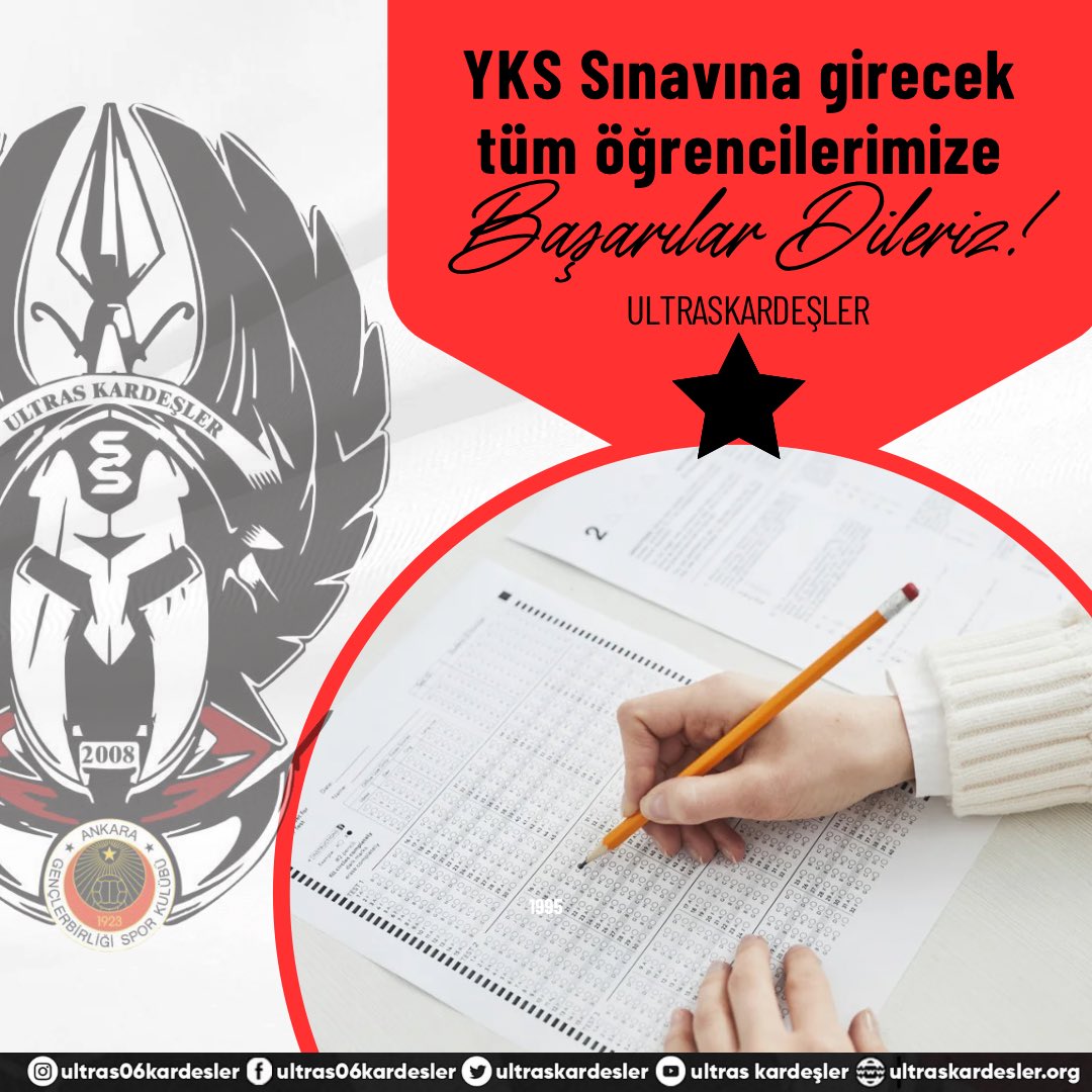Unutmayın ki sınavlar sadece birer araçtır; asıl önemli olan inancınız ve hedeflerinizdir! 
Yükseköğretim Kurumları Sınavı’na (YKS) girecek tüm öğrencilerimize başarılar dileriz.