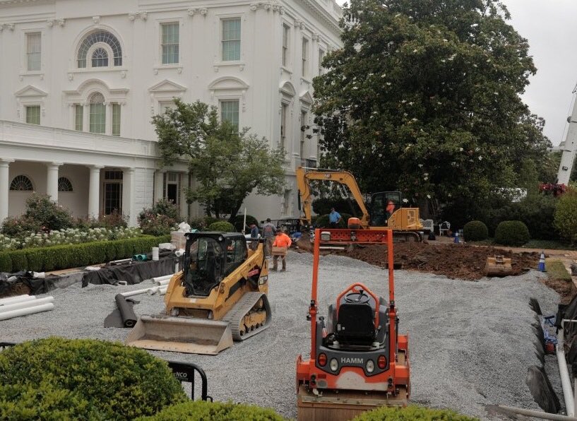 Melania Trump is destroying Jackie Kennedy's Rose Garden because she doesn't want to leave any doubt that she's as big an asshole as her husband.