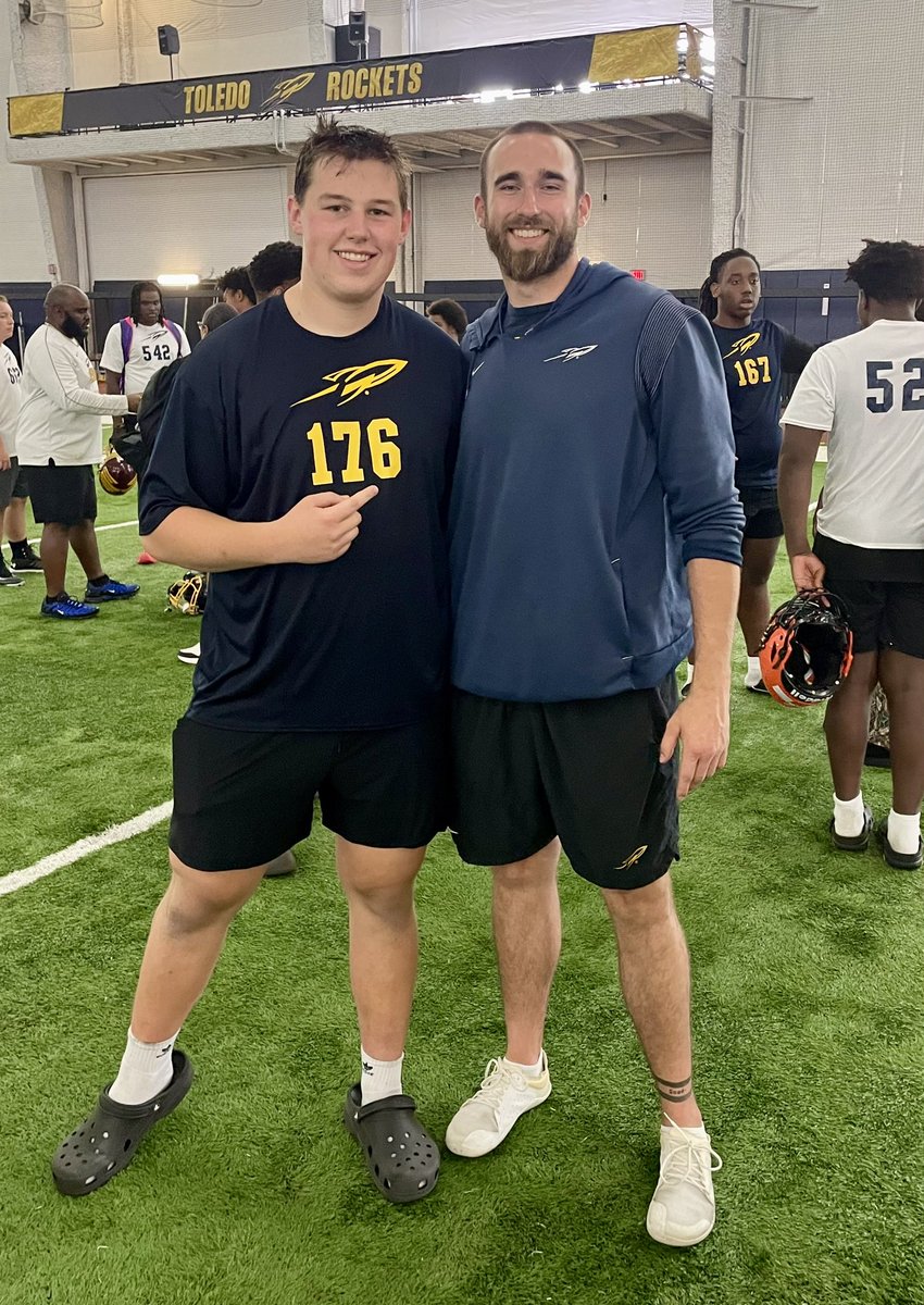 It’s a great day to be back <a href="/ToledoFB/">Toledo Football</a>  for the Big Man camp! Thanks again for the invite <a href="/CoachDSage/">Coach Sage Toledo</a>!
<a href="/coachhallett/">Mike Hallett</a> <a href="/maxwray10/">Max Wray</a> <a href="/RockfordRamsFB/">Rockford Rams Football</a> <a href="/PowerStrengthTS/">PowerStrength Training Systems</a> <a href="/PrepRedzoneMI/">Prep Redzone Michigan</a>