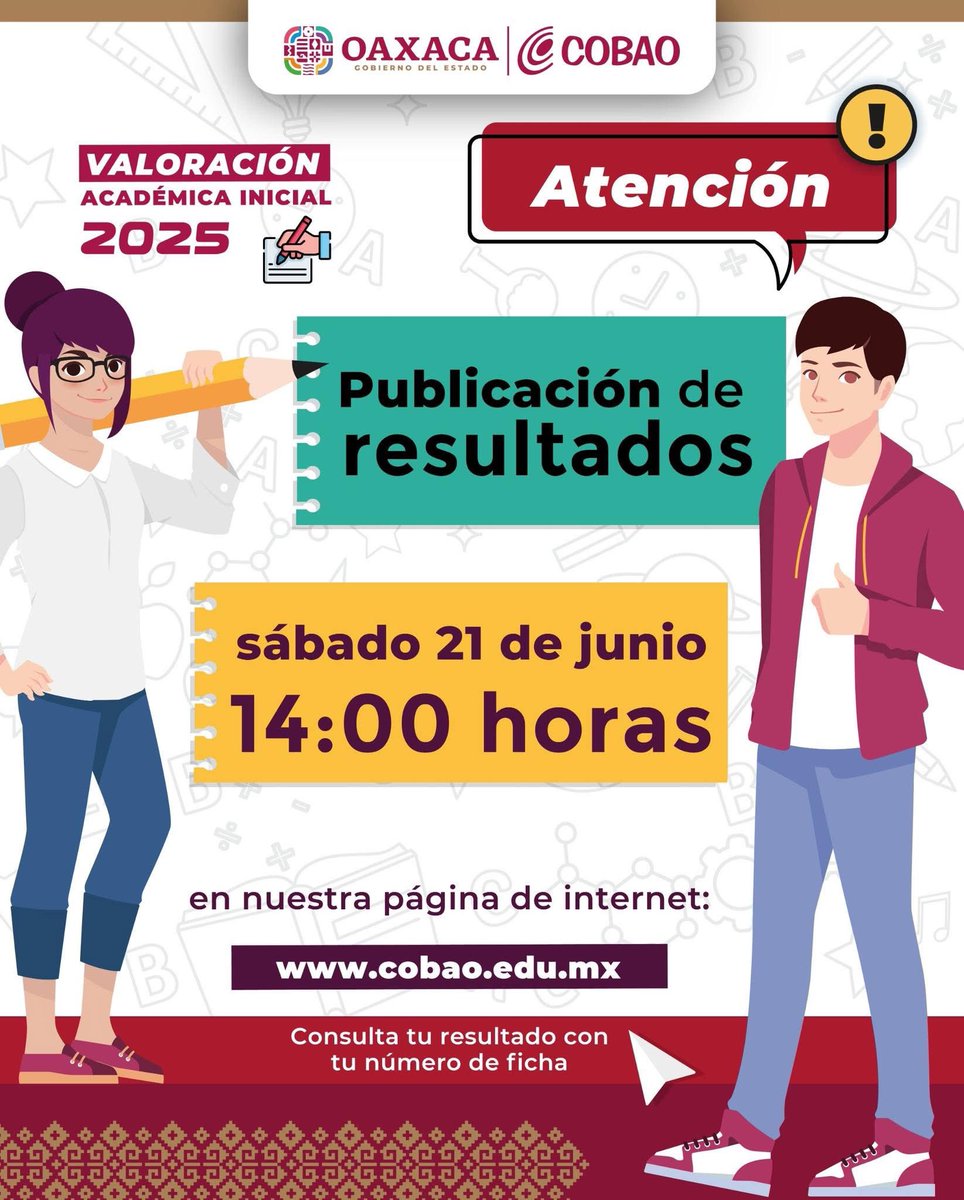 📢 Atención, aspirantes
Si realizaste tu examen de admisión en alguno de los siguientes planteles:

📍 Plantel 01 Pueblo Nuevo
📍 Plantel 04 El Tule
📍 Plantel 61 San Bartolo