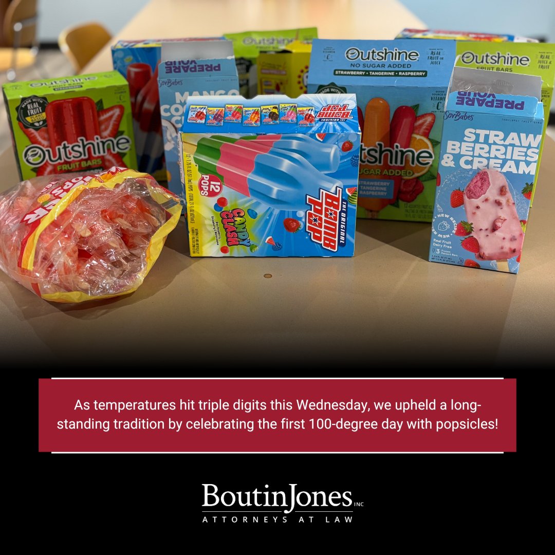 It's getting warmer! As temperatures hit triple digits this Wednesday, we upheld a long-standing tradition by celebrating the first 100-degree day with popsicles.