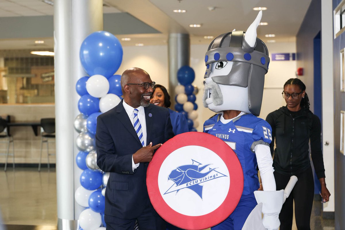 What an amazing week in Viking Land! 💙 We proudly welcomed <a href="/ChiefECSUViking/">Dr. S. Keith Hargrove</a>, as he begins his journey leading ECSU into a bold new chapter. We also greeted our newest Vikings during Freshman and Transfer Orientation. The future is bright, and it starts right here. #VikingPride