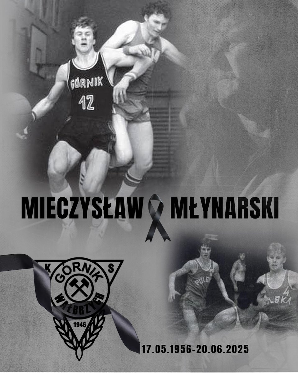 GÓRNIK ZAMEK KSIĄŻ Wałbrzych (@gornikkosz1946) on Twitter photo Z ogromnym smutkiem przyjęliśmy wiadomość o śmierci Mieczysława Młynarskiego – legendy naszego klubu, wybitnego koszykarza, jednego z najwybitniejszych zawodników w historii polskiej koszykówki.
Rodzinie i Bliskim składamy najszczersze wyrazy współczucia.
<a href="/PLKpl/">ORLEN Basket Liga</a> #plkpl Z ogromnym smutkiem przyjęliśmy wiadomość o śmierci Mieczysława Młynarskiego – legendy naszego klubu, wybitnego koszykarza, jednego z najwybitniejszych zawodników w historii polskiej koszykówki.
Rodzinie i Bliskim składamy najszczersze wyrazy współczucia.
<a href="/PLKpl/">ORLEN Basket Liga</a> #plkpl