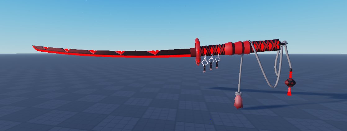 DevelopingClown's tweet image. finished blade #roblox #robloxdev #blender #substancepainter #developingclown