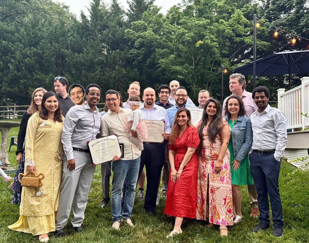 MCMC Diagnostic Radiology Residency Program (@mcmc_radres) on Twitter photo Bittersweet moments as we celebrate the graduation
of our 3 stellar PGY-5s:
<a href="/RadioJaber/">Basem Jaber</a>
Abdominal Imaging @ Penn
<a href="/mshalaby27/">Mahmoud Shalaby</a>
Neuroradiology @ Penn
<a href="/moawad_w/">Ahmed W. Moawad</a>
Neuroradiology @ Penn
We’re so proud and can’t wait to see all you’ll accomplish next. Wishing you the very best! Bittersweet moments as we celebrate the graduation
of our 3 stellar PGY-5s:
<a href="/RadioJaber/">Basem Jaber</a>
Abdominal Imaging @ Penn
<a href="/mshalaby27/">Mahmoud Shalaby</a>
Neuroradiology @ Penn
<a href="/moawad_w/">Ahmed W. Moawad</a>
Neuroradiology @ Penn
We’re so proud and can’t wait to see all you’ll accomplish next. Wishing you the very best!