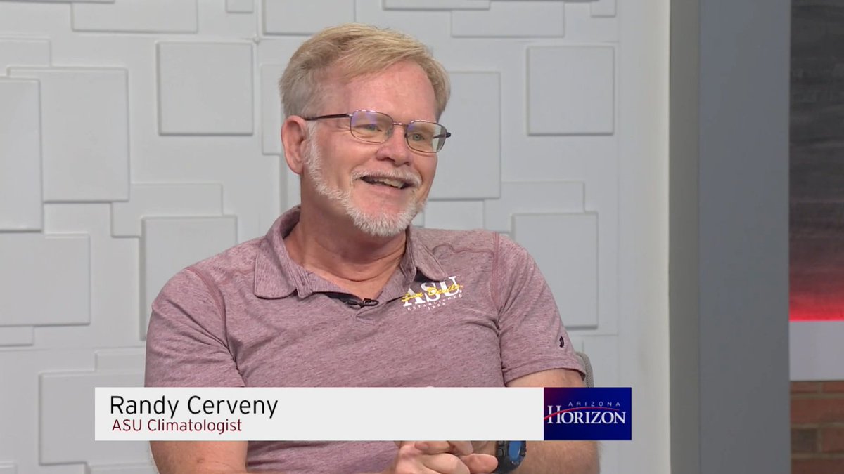 ASU_SGSUP's tweet image. 🌩️ Monsoon season has arrived in Arizona! 🌵
#ASU climatologist and #SGSUP President’s Professor Randy Cerveny joined @arizonapbs to break down what we can expect this year—including predictions of hotter temps and increased chances of rainfall. 🌧️
🎥 Watch his full interview…