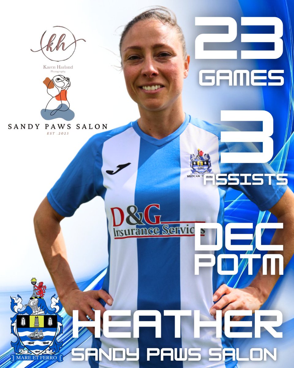 Redcar Town Ladies FC (@redcarfc) on Twitter photo π¦ Spotlight: Heather Power
πͺ§ Sponsor: Sandy Paws Salon
βοΈ Position: RB
π Appearances: 23
ποΈ Player of the Month: Dec
π Player of the Match: 2
β½ Goals: 1
π― Assists: 3
π Captain Marvel! Our longest serving player Hev has been ever present this season
πΈ <a href="/kmnewton1/">Karen</a> π¦ Spotlight: Heather Power
πͺ§ Sponsor: Sandy Paws Salon
βοΈ Position: RB
π Appearances: 23
ποΈ Player of the Month: Dec
π Player of the Match: 2
β½ Goals: 1
π― Assists: 3
π Captain Marvel! Our longest serving player Hev has been ever present this season
πΈ <a href="/kmnewton1/">Karen</a>