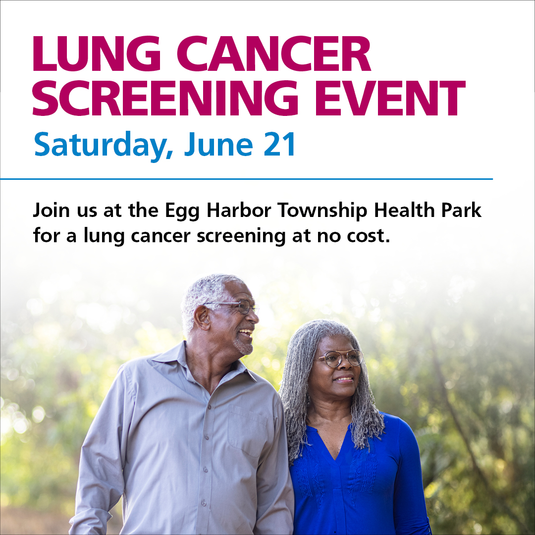 [TOMORROW] Join us at the AtlantiCare Cancer Care Institute for a lung cancer screening at no cost, complimentary breakfast and giveaways! 

📅 Sat., June 21 
⏲️ 9 - 11 a.m.