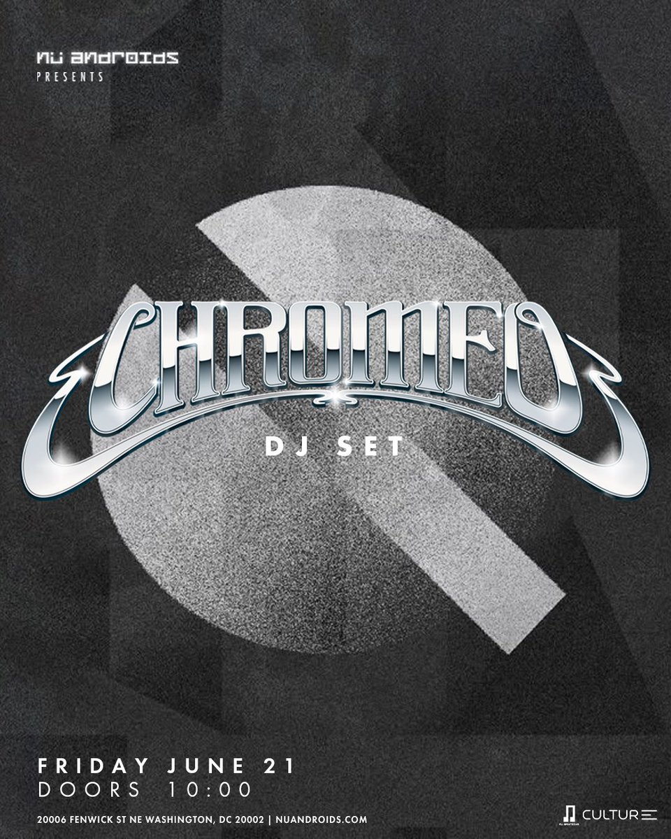Chromeo's tweet image. Weekend festivities. DJ sets in Richmond tonight, DC tomorrow and Montreal Sunday! chromeo.net/tour