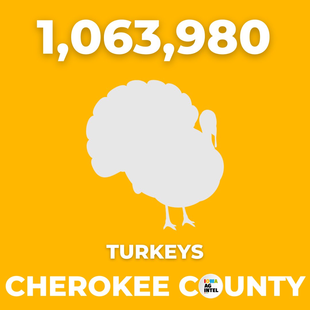 Agriculture in Cherokee County
- $440 Million Total Value - added from ag
- 37% of residents employed by ag and ag related industries
𝘚𝘰𝘶𝘳𝘤𝘦: 2022 𝘐𝘰𝘸𝘢 𝘈𝘨𝘳𝘪𝘤𝘶𝘭𝘵𝘶𝘳𝘢𝘭 𝘌𝘤𝘰𝘯𝘰𝘮𝘪𝘤 𝘊𝘰𝘯𝘵𝘳𝘪𝘣𝘶𝘵𝘪𝘰𝘯 𝘚𝘵𝘶𝘥𝘺
#IowaAgIntel