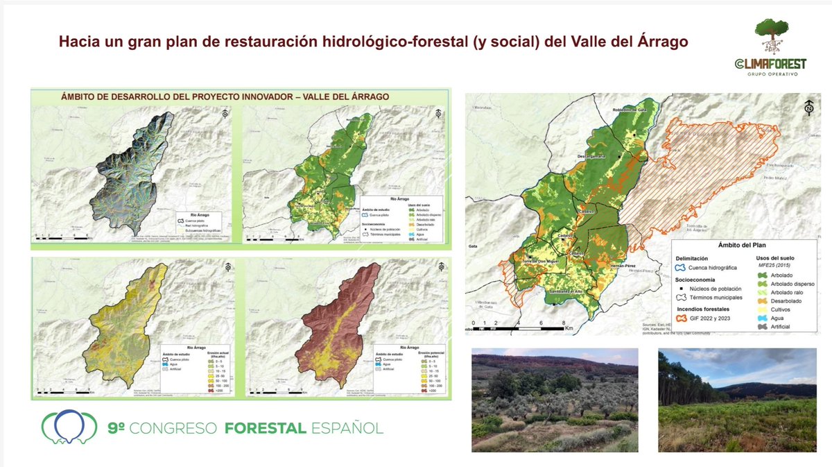 GOClimaforest's tweet image. Hoy hemos presentado en Gijón, en el Congreso Forestal Español, #9CFE nuestra propuesta de un gran plan de restauración para el Valle del Árrago, que contemple biodiversidad, suelo, agua, clima y base social y económica centrada en la revitalización de la comarca y sus habitantes