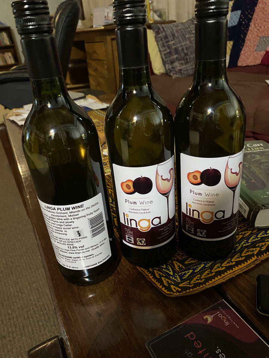 Linga Plum 2014 - we sold a few bottles of this exquisite 2014 vintage this evening. Almost like parting with old friends. Some crossing borders tomorrow.