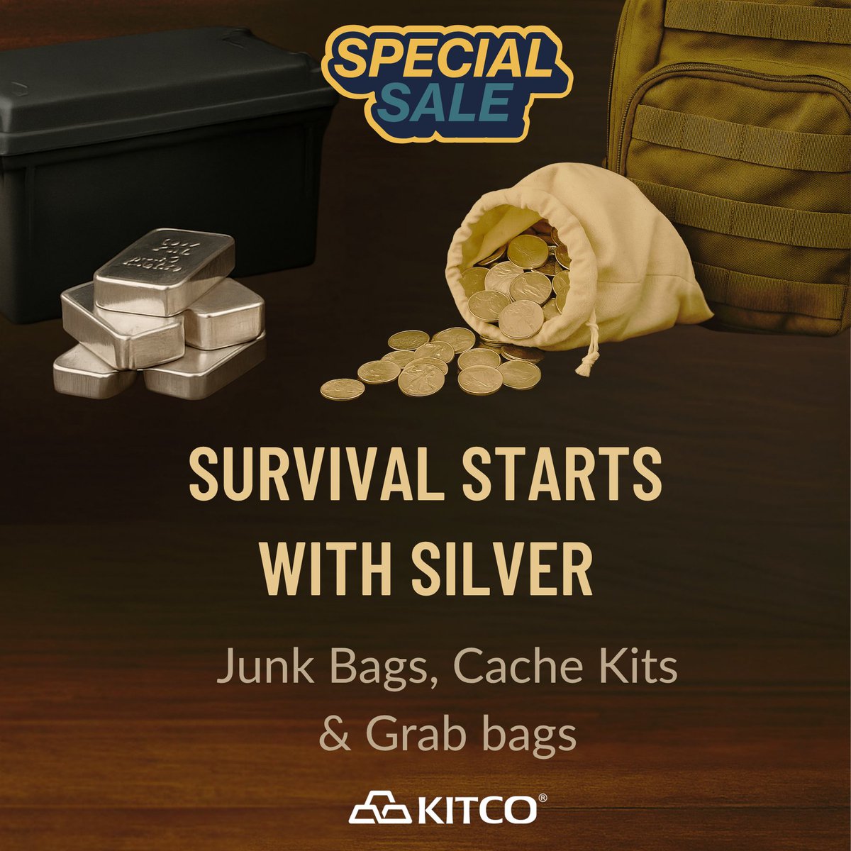 Silver fits real world plans. Barter ready, budget friendly and easy to stack.
Grab bags, junk bags and cache kits are all on sale.

Find your kits here: online.kitco.com/silver#9250E

#SilverDeals #SilverStacking #BarterReady #PrepperPicks #SilverKits #Kitco