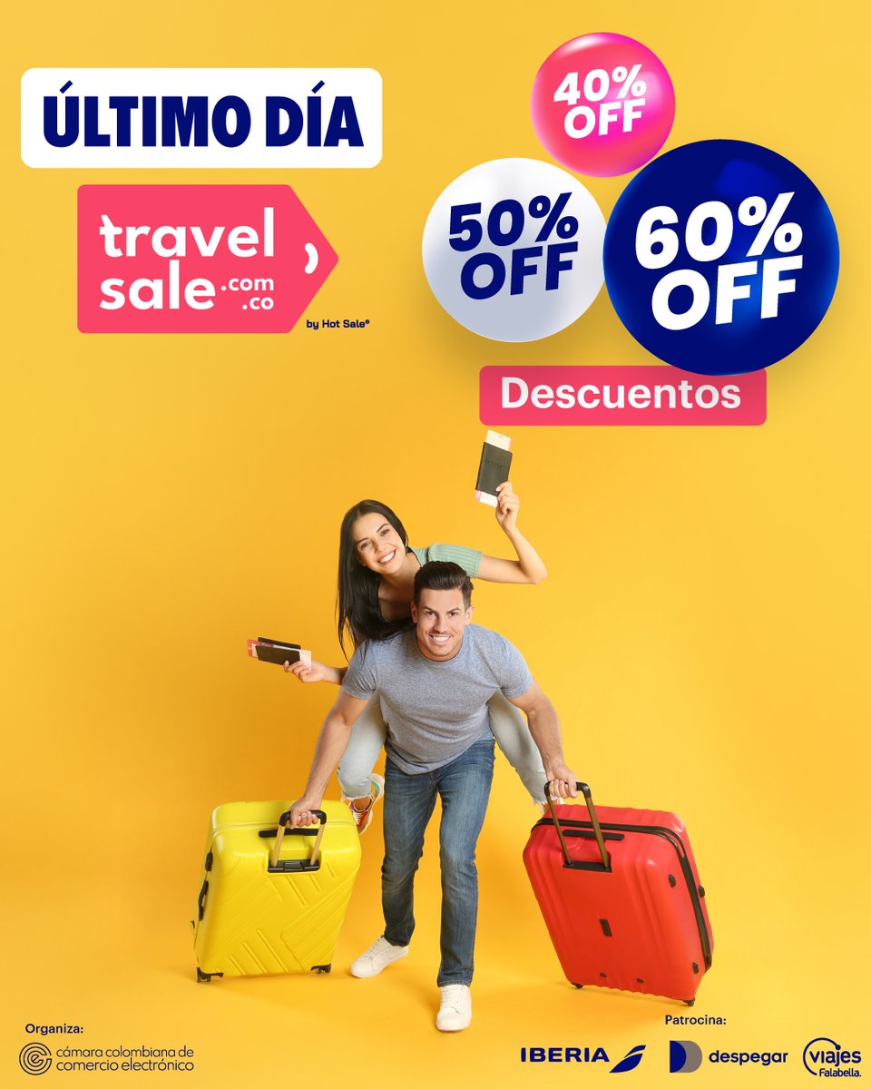 camcoelectronic's tweet image. 💥 Atención, se acaba el Travel Sale ✈️

🧳 Faltan pocas horas para que se termine el Travel Sale, no dejes pasar esta oportunidad, entra a la página y consigue tu próximo viaje. 

Entra aquí: hubs.la/Q03t32p70