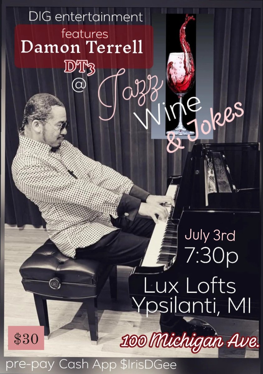 damonterrell's tweet image. Yep back 2 back venues... The following week I will be here with my DT3 Jazz Trio.  I will showcase my skills on the baby grand this event in a luxury setting.  You can pay in advance to beat the crowd for this one. #DamonTerrell #LiveJazz #Comedy #Vibes