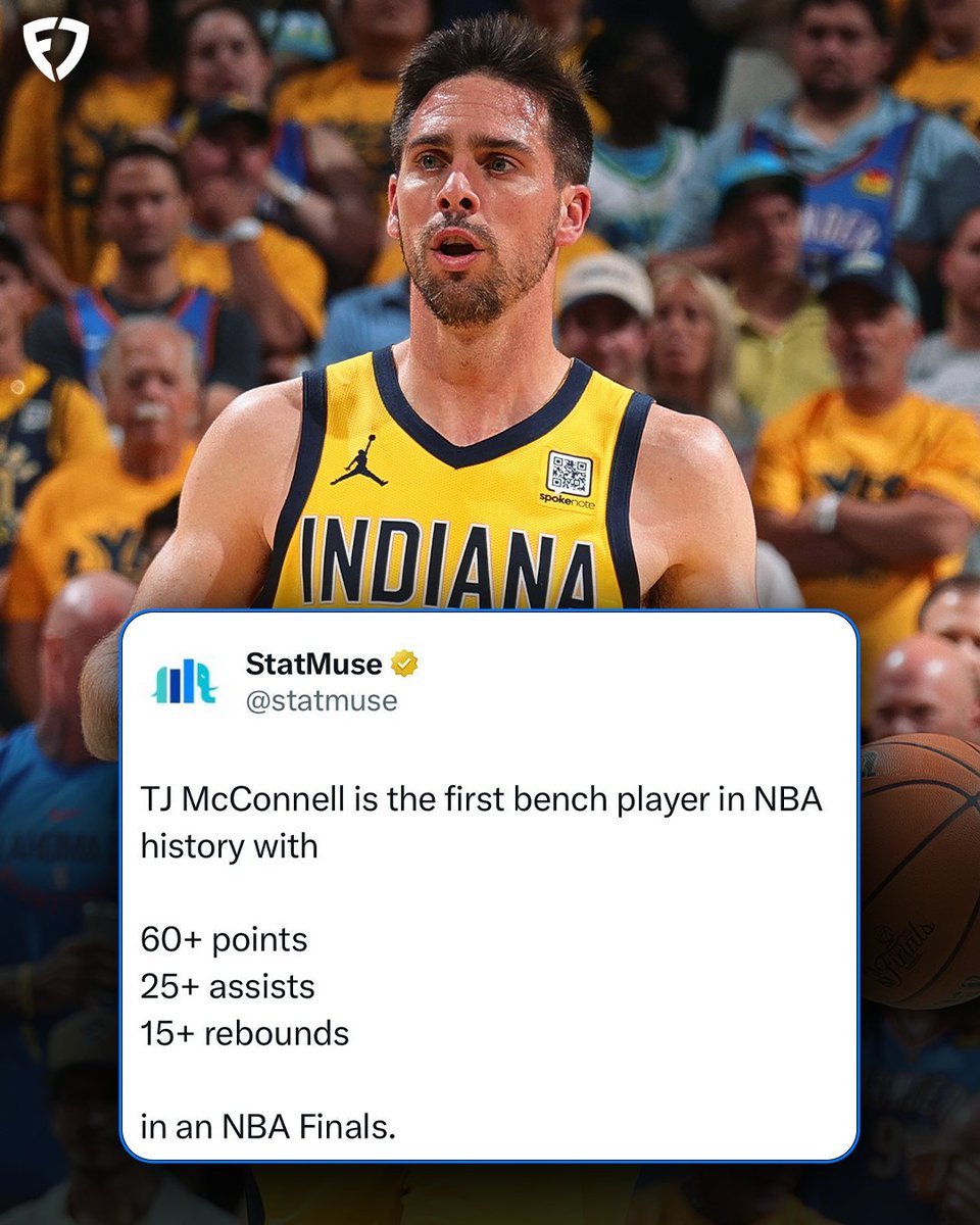 T.J. McConnell has been the definition of an X-Factor during these Finals 🔥

h/t <a href="/statmuse/">StatMuse</a> | #YesCers