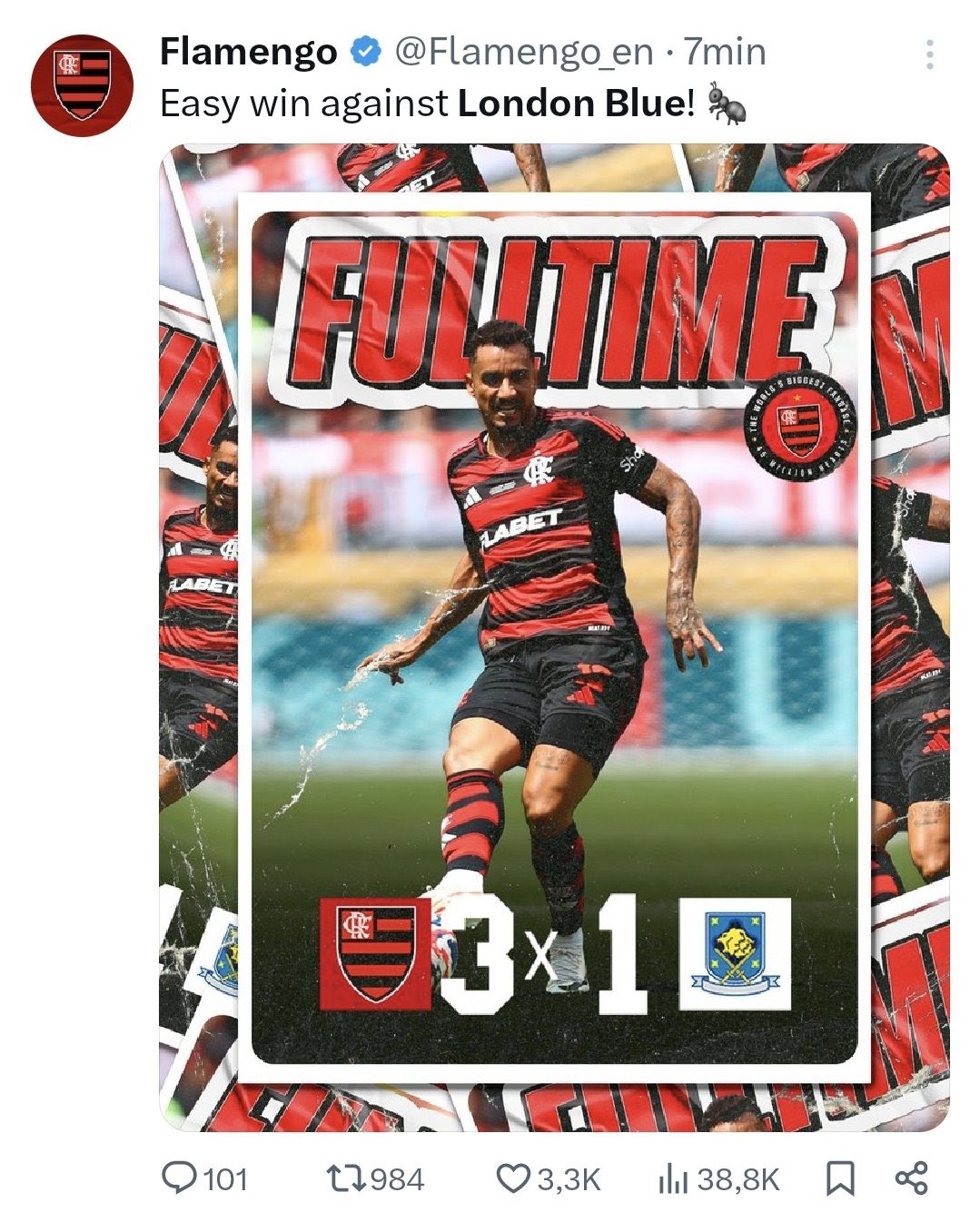 Curiosidades Brasil on X: "Chelsea colocou um FLAMINGO no emoji do Flamengo  e o Fla respondeu com "vitória fácil contra o LONDON BLUE" e uma  FORMIGUINHA. 🤣🤣🤣 https://t.co/UE5821ZRn2" / X