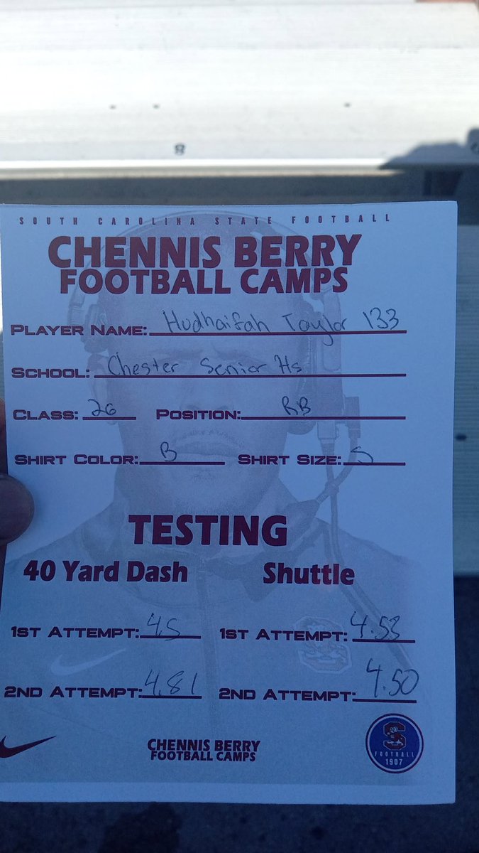 Had a great time at <a href="/SCState_Fb/">South Carolina State Football</a> today.