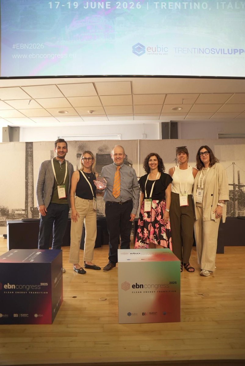 🎉 Yesterday, EU|BIC <a href="/BICezkerraldea/">BIC Ezkerraldea</a>  proudly passed the Congress torch to EU|BIC <a href="/TnSviluppo/">Trentino Sviluppo</a>!

We’re excited to officially announce that the next EBN Congress 2026 (#EBN2026) will be co-organised by EBN and <a href="/TnSviluppo/">Trentino Sviluppo</a>, and will take place from 17–19 June 2025 in beautiful