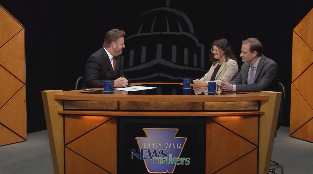 Pennsylvania Newsmakers with Terry Madonna (@panewsmakers) on Twitter photo On this week's Pennsylvania Newsmakers, Steve Aaron (<a href="/steveaaron/">Steve Aaron</a>) talks with journalists Marc Levy of the Associated Press (<a href="/timelywriter/">Marc Levy</a>) and Kara Jeffers of Lilly Broadcasting (<a href="/JeffersKara/">Kara Jeffers</a>) about the state budget deadline: newsmakerstv.com/shows/non-part… On this week's Pennsylvania Newsmakers, Steve Aaron (<a href="/steveaaron/">Steve Aaron</a>) talks with journalists Marc Levy of the Associated Press (<a href="/timelywriter/">Marc Levy</a>) and Kara Jeffers of Lilly Broadcasting (<a href="/JeffersKara/">Kara Jeffers</a>) about the state budget deadline: newsmakerstv.com/shows/non-part…
