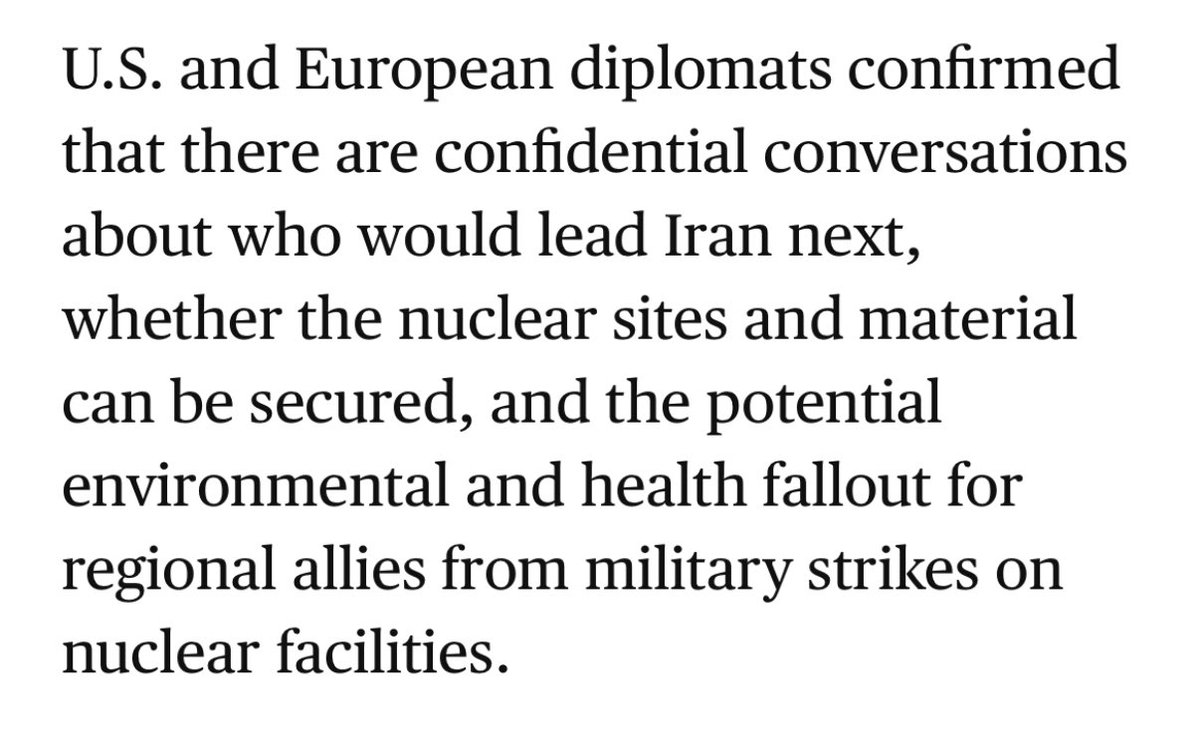 This CBS article is referring to discussions about the potential results if the regime falls, not talks about installing a new leader. Trump has no appetite for such a thing, and Iranians would never put up with it. Only Iranians will choose their next political system/leader.