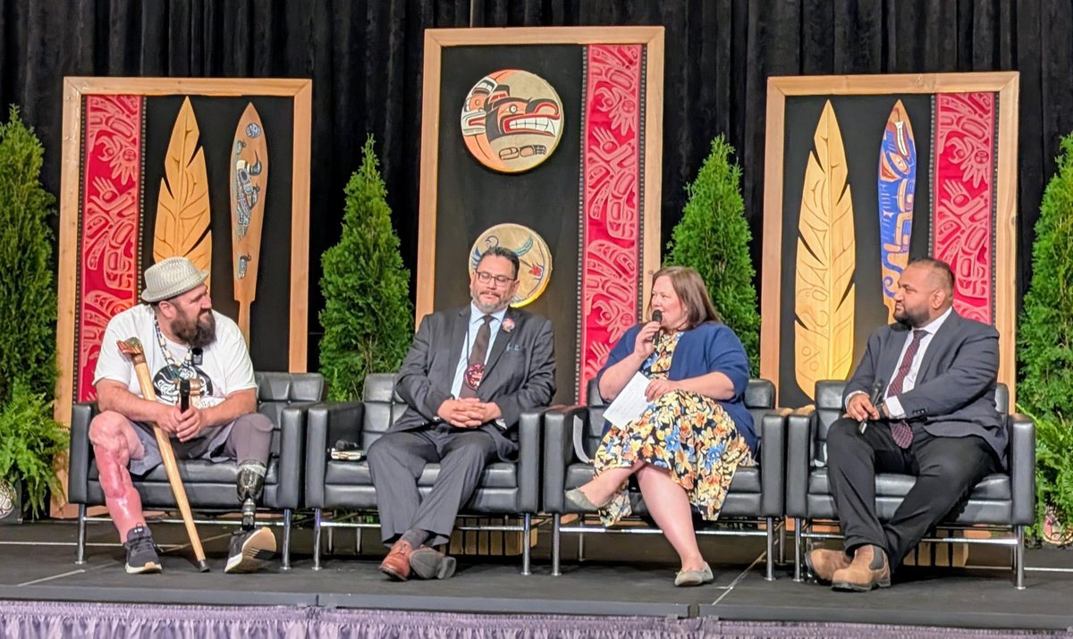 COFI_INFO's tweet image. This year’s Indigenous Resources Opportunities Conference (IROC) offered a timely and meaningful platform to discuss the future of resource development in BC, particularly in recognition of National Indigenous Peoples Day on June 21.
COFI CEO Kim Haakstad joined Minister Ravi…