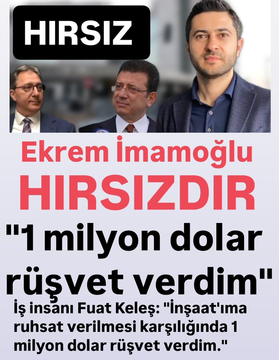 📍"ŞU ANA KADAR BİR TANE CHP'Lİ YETKİLİ, HAYIR BİZ BELEDİYELERİ SOYMADIK, HIRSIZLIK YAPMADIK, PARALARI ŞU PROJEYE HARCADIK DİYEMEDİLER"
<a href="/herkesicinCHP/">CHP 🇹🇷</a>
<a href="/CHP_istanbulil/">CHP İstanbul İl Başkanlığı</a> <a href="/CHP_iletisim/">CHP İletişim</a> 
<a href="/dk_imamoglu/">Dilek Kaya İmamoğlu</a> <a href="/eczozgurozel/">Özgür Özel</a> 
#hırsıztutuklandı