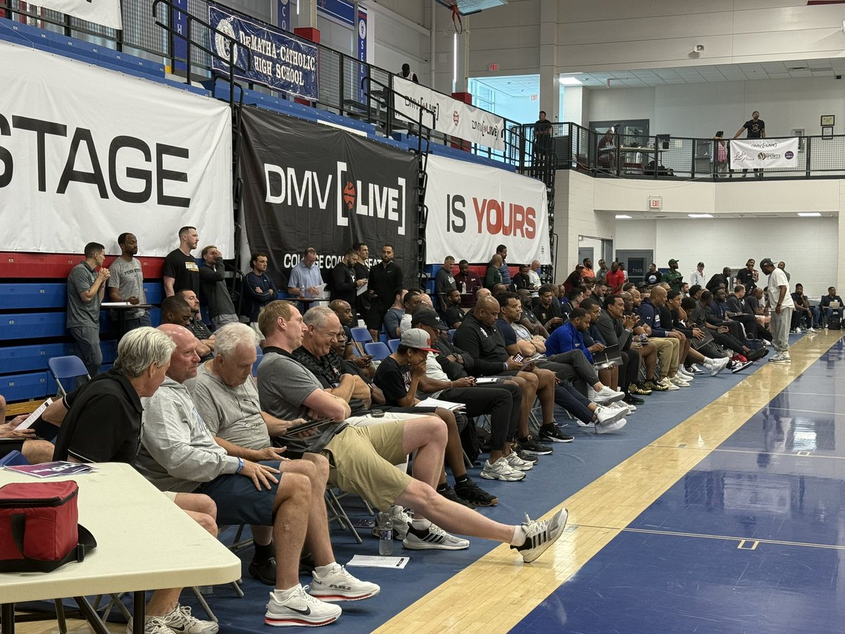 College coaches section is BOOMING at <a href="/DMVHoopsLive/">DMV Live</a>