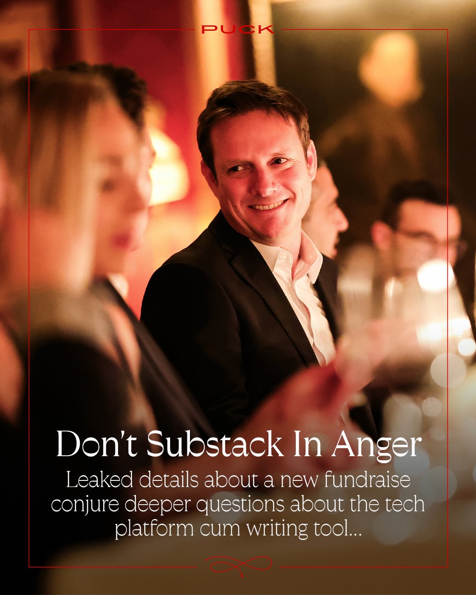 Puck (@pucknews) on Twitter photo Substackās co-founders are on the fundraising circuit and touting record engagement. But there are red flags that suggest the business may not be as ascendant as it seemsā¦
Puckās <a href="/DylanByers/">Dylan Byers</a> digs in, link in thread š Substackās co-founders are on the fundraising circuit and touting record engagement. But there are red flags that suggest the business may not be as ascendant as it seemsā¦
Puckās <a href="/DylanByers/">Dylan Byers</a> digs in, link in thread š