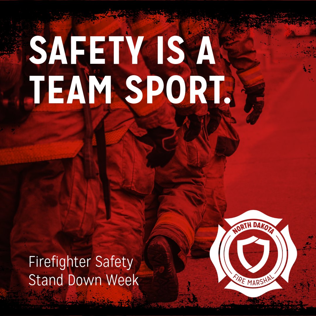 Safety is a Team Sport. During Safety Stand Down Week, remember: your crew is your family. Speak up about unsafe practices. Support wellness and rest. Check your SCBA. Inspect your gear. Review your SOPs. Train like lives depend on it... because they do. We're stronger together.