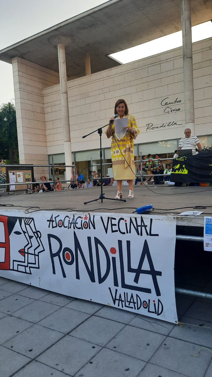 Gracias a la Asociación de Vecinos Rondilla por invitarme a dar el pregón de sus fiestas. Necesitamos Asociaciones Vecinales que hagan propuestas y trabajen para que las políticas y proyectos de la ciudad , se ajusten a las necesidades de la ciudadanía