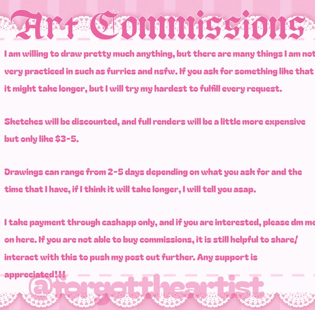 forgottheartist's tweet photo. Commisions  !! DM me if you're interested ;3 https://t.co/6QetYWrVBc