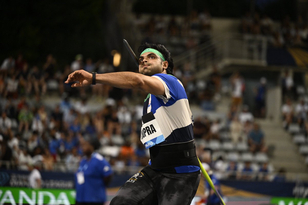 💪 Ils étaient cinq ce soir à avoir déjà lancé à plus de 90 mètres...

🔥 Dans ce concours digne d'une finale mondiale, c'est Neeraj Chopra qui a plié le concours dès le premier essai, avec un jet à 88,16 m.

#MeetingParis #ParisDL
